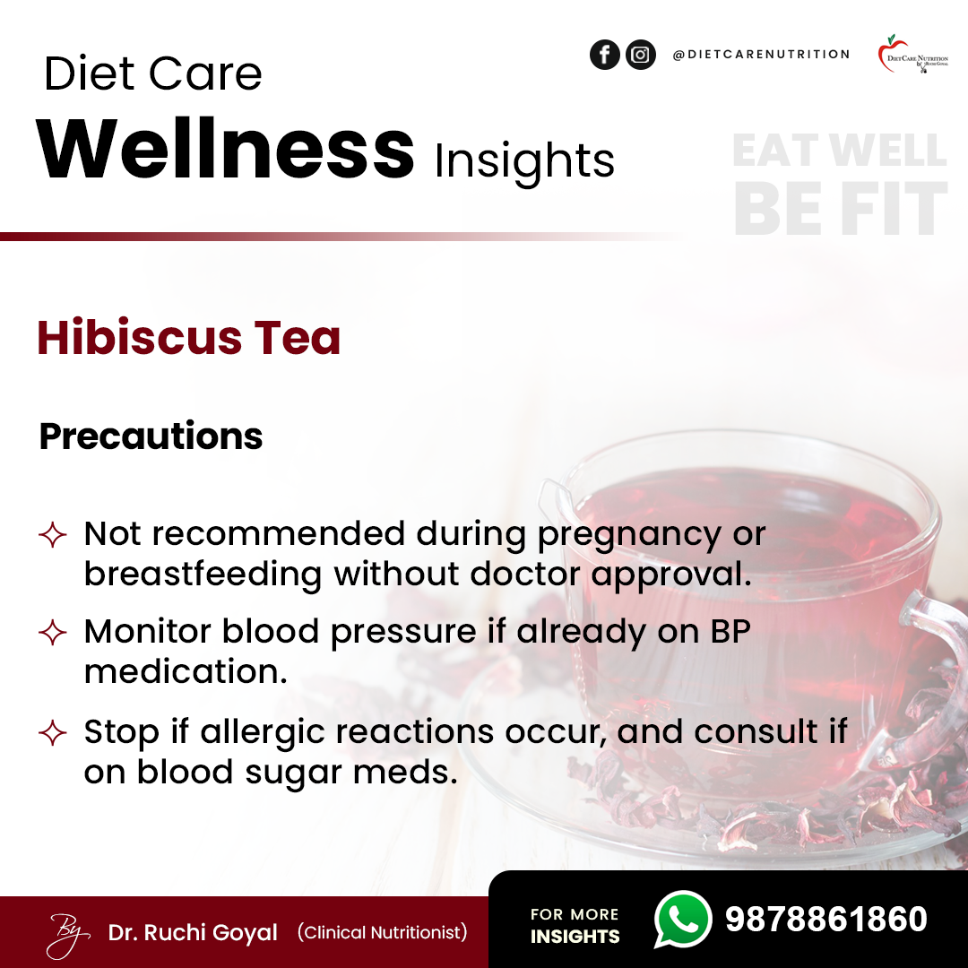 Precautions when taking Hibscus Tea